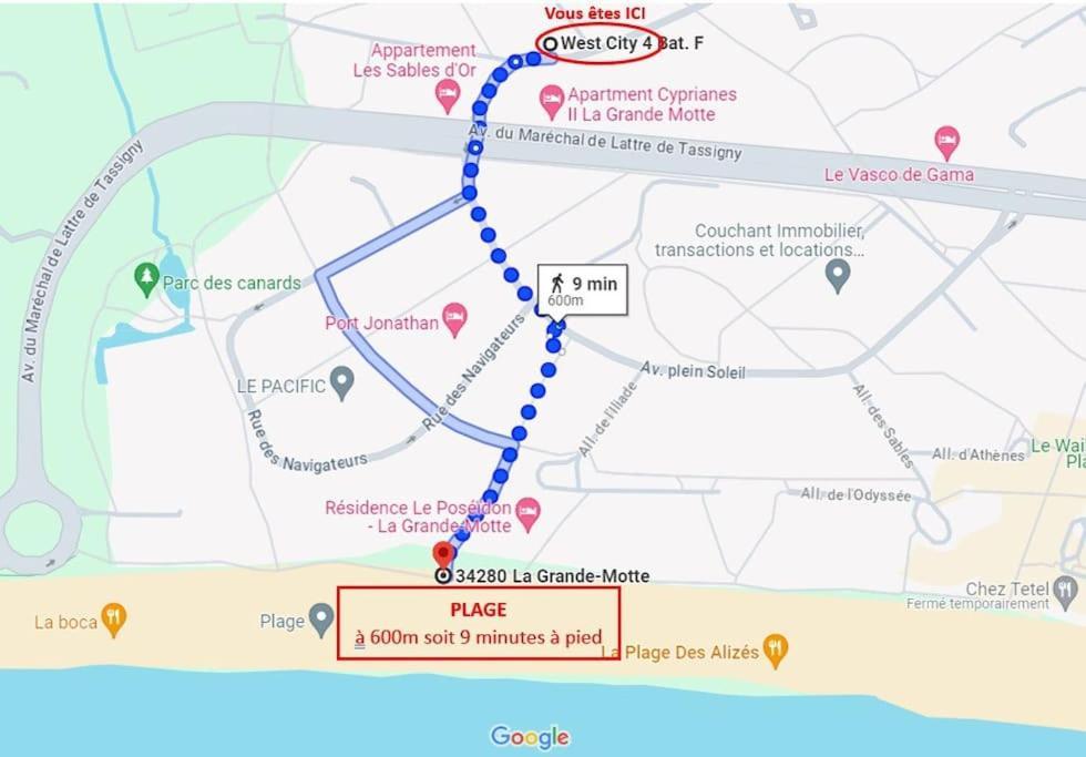 T2 West City Parking Clim Wifi 4Pers - Rossiconciergerie - Linge Inclus لا غراند موت المظهر الخارجي الصورة